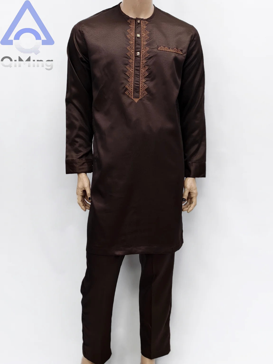40% Cotton Male Muslim Two Parts Prayer Dress Jalabiya Algerian Caftan Abaya Islamic Jubba Arab Traditional Costume For Muslims