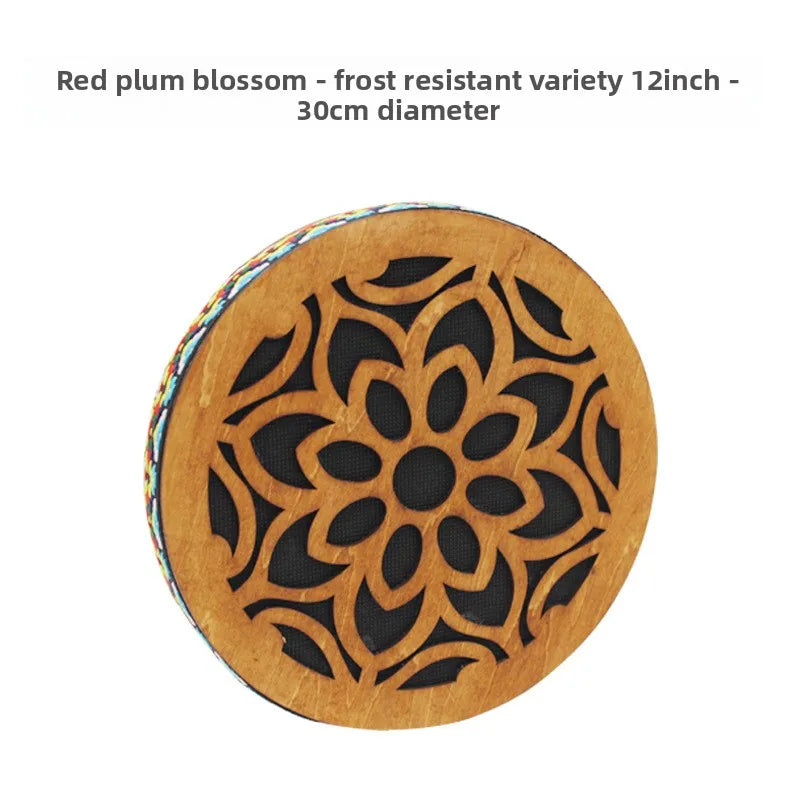 8-inch/12-inch Ocean Drum Portable Hand Drum Instrument Ethnic Percussion Instrument Onomatopoeic Music Sound Therapy Relaxing