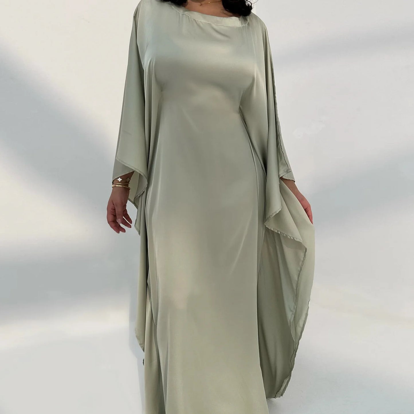 Closed Batwing Abaya Women Muslim Dress Turkish Islamic Dress Women 2024 For Party Kebaya Kaftan Turkey Caftan Marocain Femme