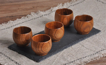 Handmade Spruce Wood Cups – Natural Big Belly Mug for Tea, Coffee & Milk