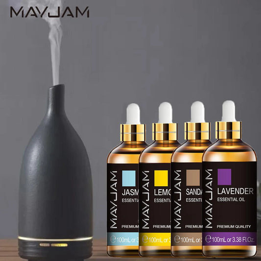 Pure Natural Essential Oil Blend – Jasmine, Sandalwood, Tea Tree & More, 100ml
