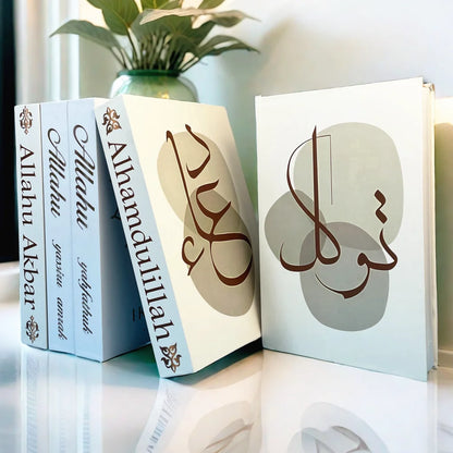 Kaaba Mosque Arch Moroccan Islamic Decorative Books Storage Box Fake Book Coffee Table Living Room Interior Home Decor Quran