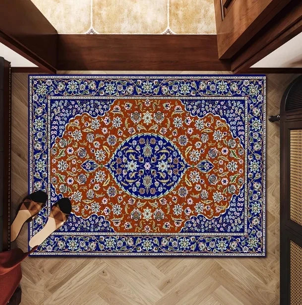 The Isfahan Print – Persian Geometric Retro Area Rug