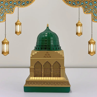 The Green & Gold Mosque – Islamic Architectural Replica Decor