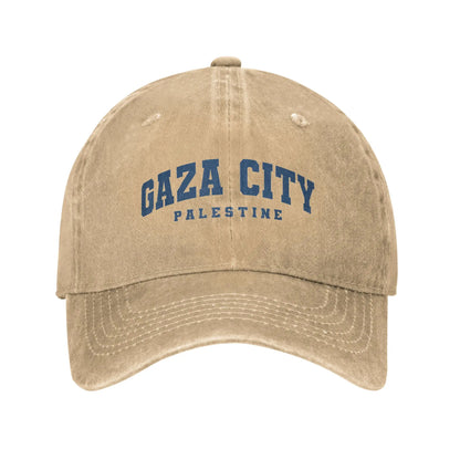 Gaza Palestine Urban Sun Baseball Cap  Street Style Couple Women Washed Trucker Hat Hot Sale Sports Baseball Caps Birthday Gift
