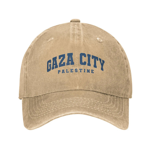 Gaza Palestine Urban Sun Baseball Cap  Street Style Couple Women Washed Trucker Hat Hot Sale Sports Baseball Caps Birthday Gift