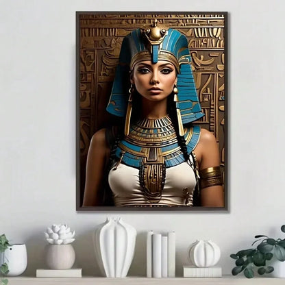 1pc "Egyptian Goddess" Retro Decor: 12x16" Tinplate! Frameless Metal Pendant, Waterproof Home Office Gift | Local Delivery
