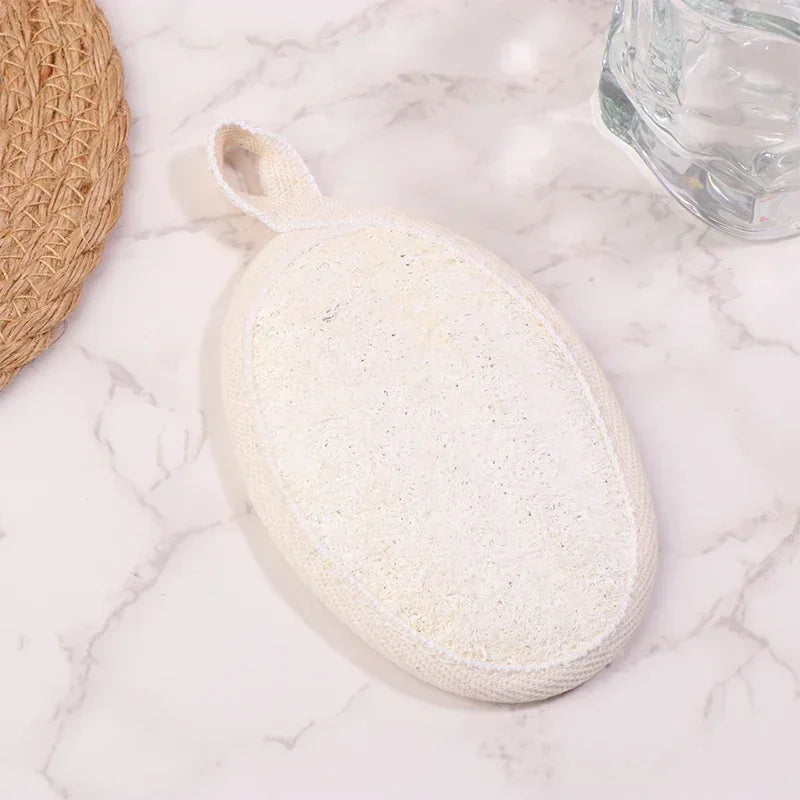 1/2Pcs Natural Loofah Skin Bath Wipes  Foaming and Mud Scrubbing Bath Wipes Bath Towels Bath Flower Accessories
