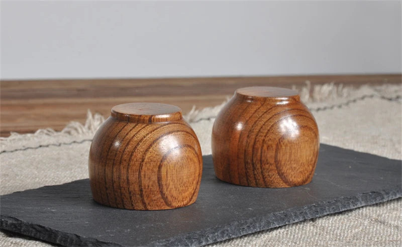 Handmade Spruce Wood Cups – Natural Big Belly Mug for Tea, Coffee & Milk