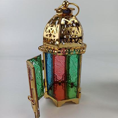 Moroccan European Wind Candlestick Lamp Stand Candle Holder Candlestick Desktop Candlelight Decoration Living Room Tealight