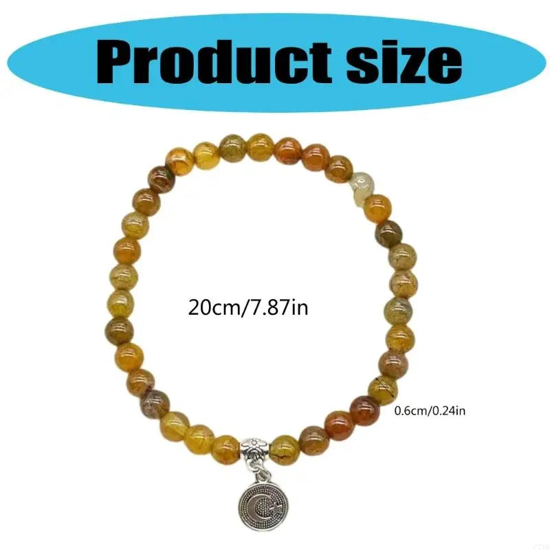 Islamic Prayer Beads Stretch Bracelet 33 Glass Beads Tasbih Unisex Gift