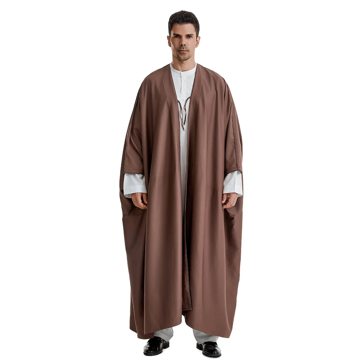 Ramadan Djellaba Eid Abayas Prayer Kaftan Men Muslim Open Abaya Turkey Arabic Cardigan Robe Morocco Jubba Thobe Islam Dishdasha