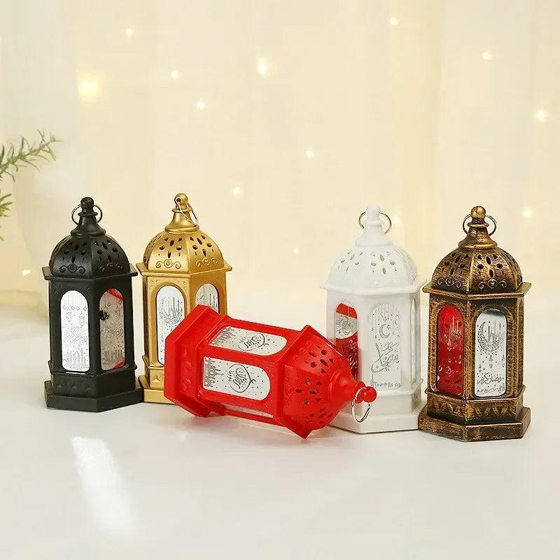 LED Ramadan Lantern Decorations Islamic Muslim Party Decorations Ramadan Wind Lanterns Holiday Decorations Party Gifts