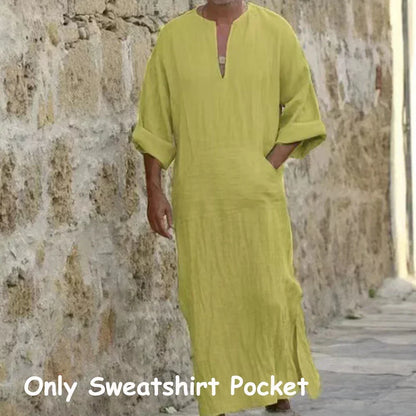 Short Sleeve Solid Color Men Muslim Islamic Kaftan Robe Jubba Thobe Kaftan Muslim Robe Casual Dubai Saudi Arabia Abaya Robes 5XL