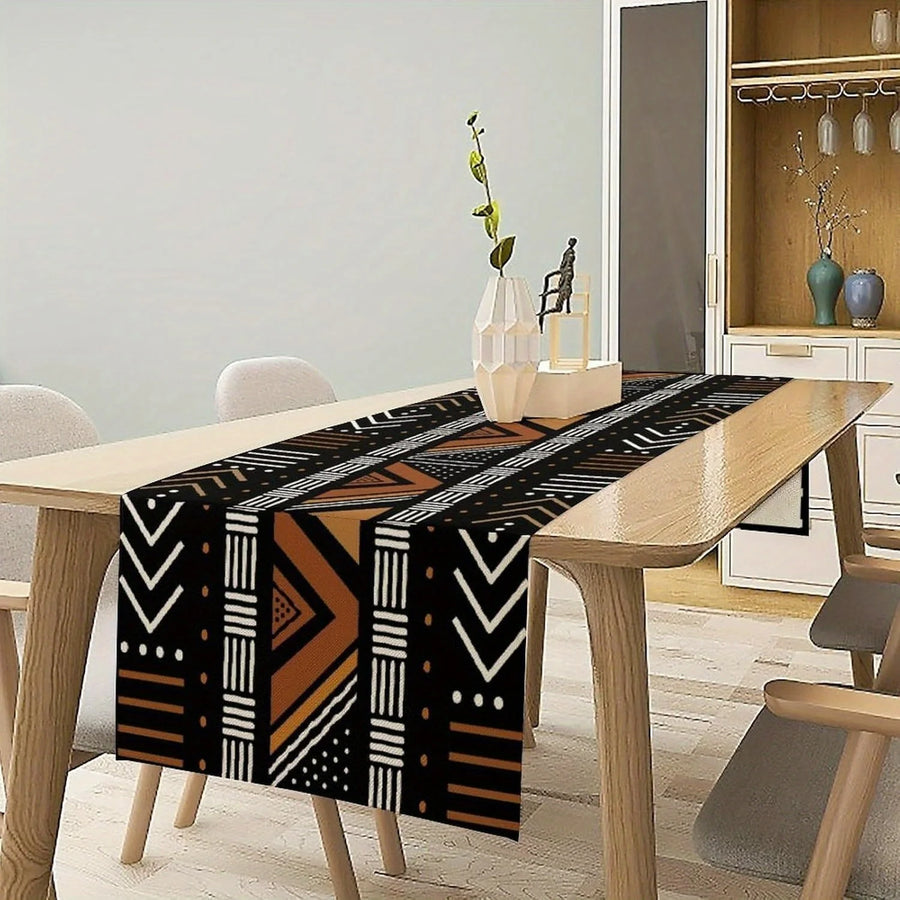 The Savannah Pattern – African Geometric Tribal Table Runner
