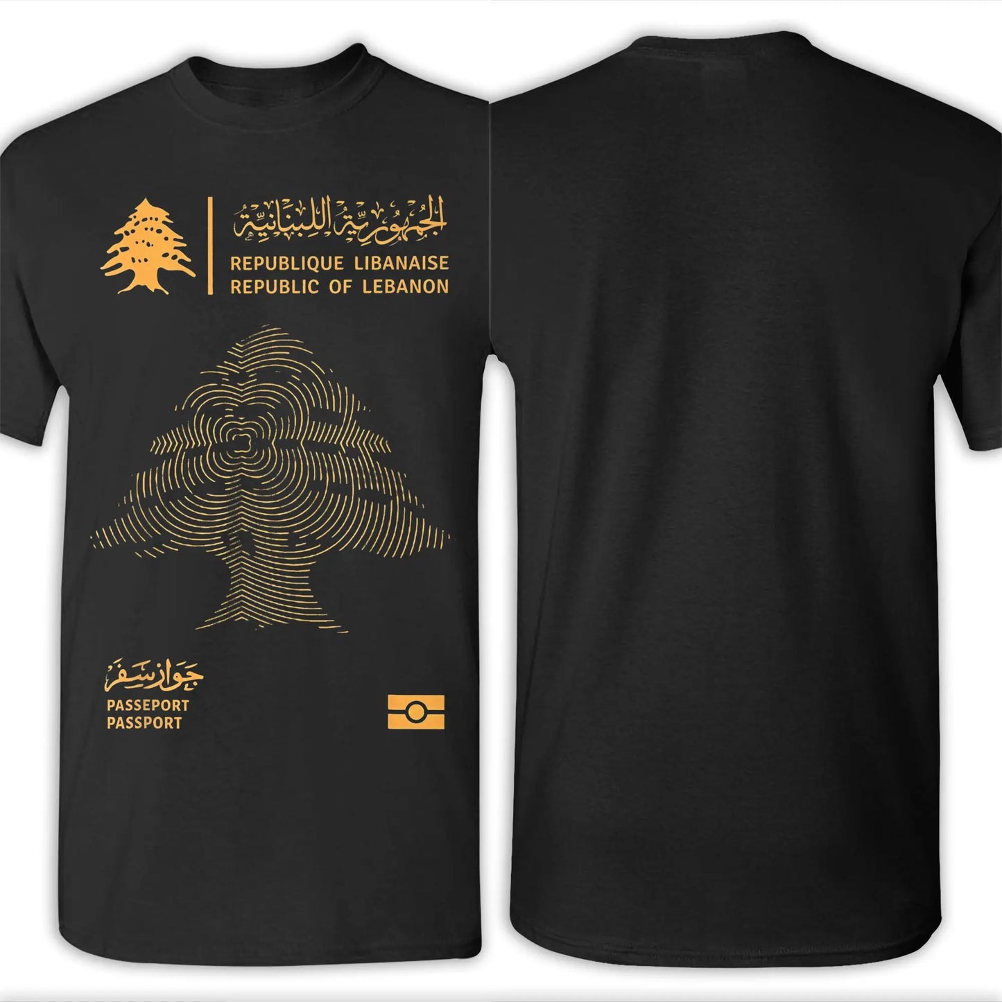 Lebanese Lebanon Passport Flag Men T Shirt  Vintage Tee Shirt Short Sleeve Round Neck T-Shirt Pure Cotton New Arrival Clothes