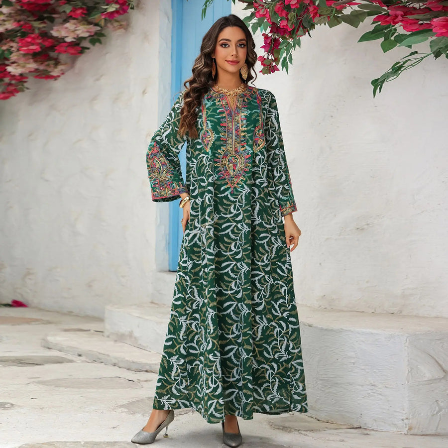 Zahraa II – The Embroidered Sleeve Kaftan for the Arab Woman in America