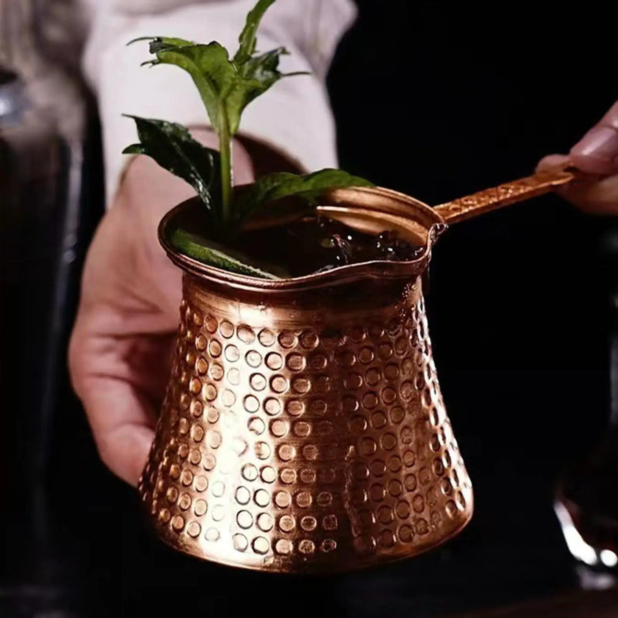 The Copper Dallah – Hand Hammered Turkish Coffee Pot