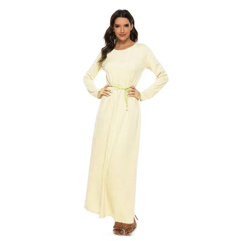 Adult Casual Eid Mubarak Muslim Fashion Abayas for Women Turkey Abaya Dubai Kaftan Dress Robe Femme Caftan Marocain 3 Colors