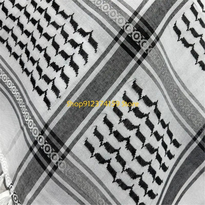 G5AE Comfortable Arafat Headscarf Keffiyeh Scarf for Men Everyday Use Cultural Event