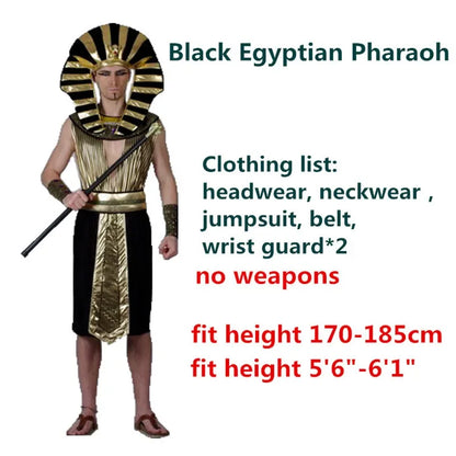Pharaoh & Queen of the Nile Costume Set – Egyptian Cosplay for Carnival & Parties