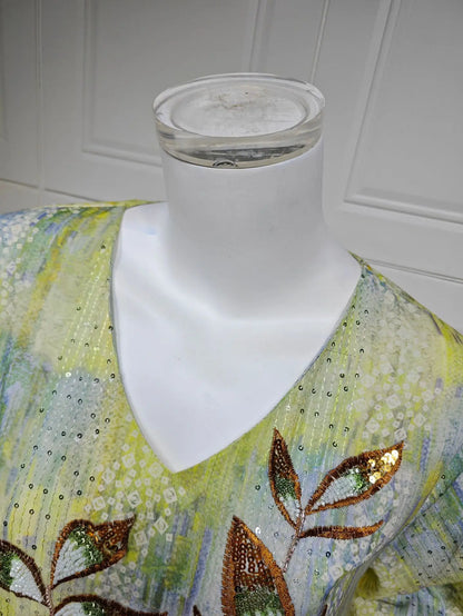 Flowers of Light – The Sequined Eid Djellaba for the Muslim Woman in America