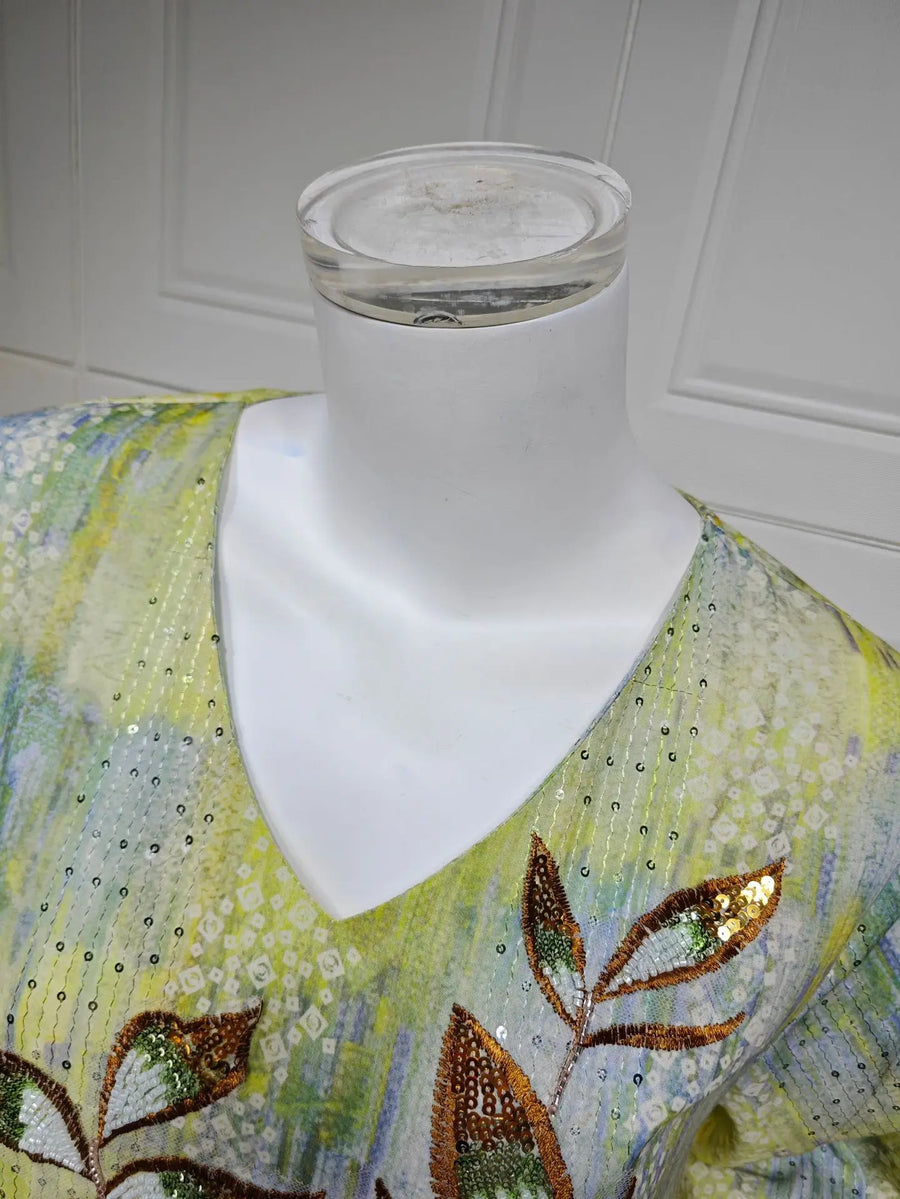 Flowers of Light – The Sequined Eid Djellaba for the Muslim Woman in America