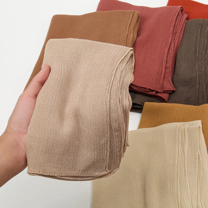 The Crinkle Rayon Hijab – Effortless Elegance, All-Day Comfort