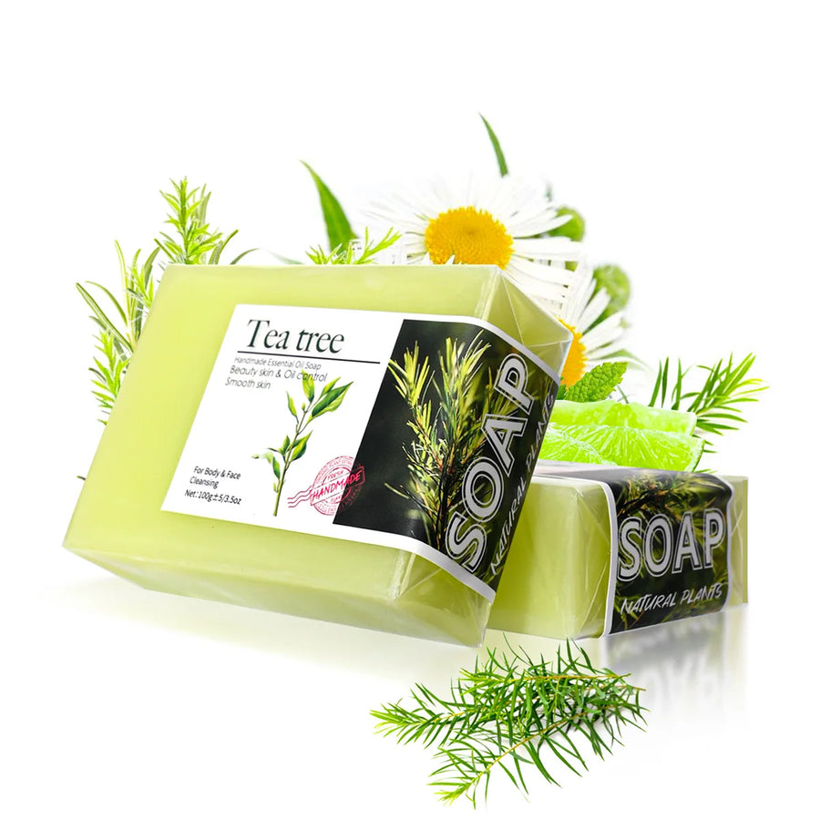 The Tea Tree Bar – Handmade Olive Oil & Essential Oil Soap (100g)