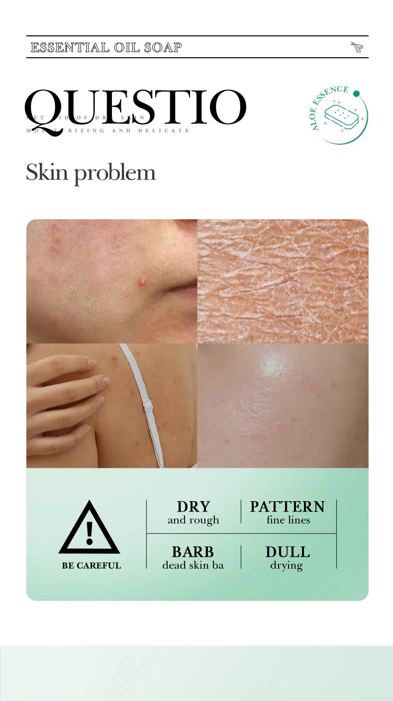 The Aloe Smooth – Handmade Essential Oil Cleansing Soap (100g)