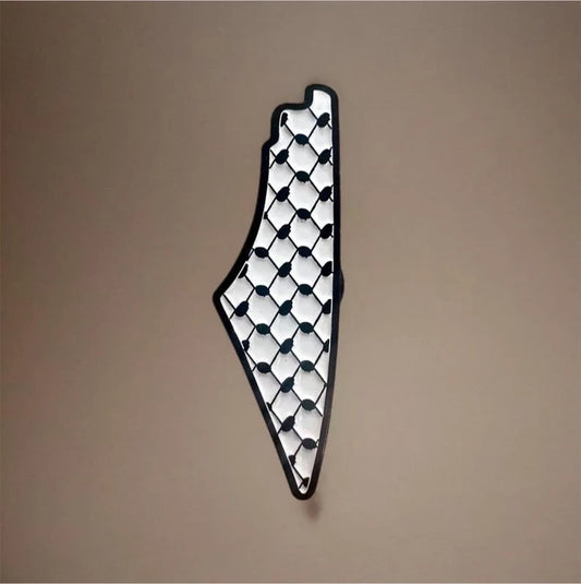 Keffiyeh Map enamel Pin - A Timeless Symbol of Culture and Style