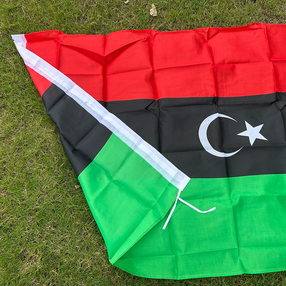 SKY FLAG Libya National Flag 90x150cm 3x5fts Hanging polyester Libya flag for indoor Outdoor Advertising home Decoration