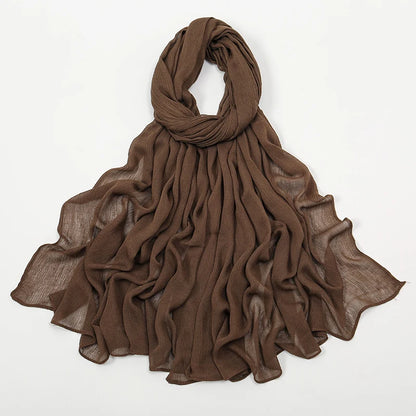The Crinkle Rayon Hijab – Effortless Elegance, All-Day Comfort