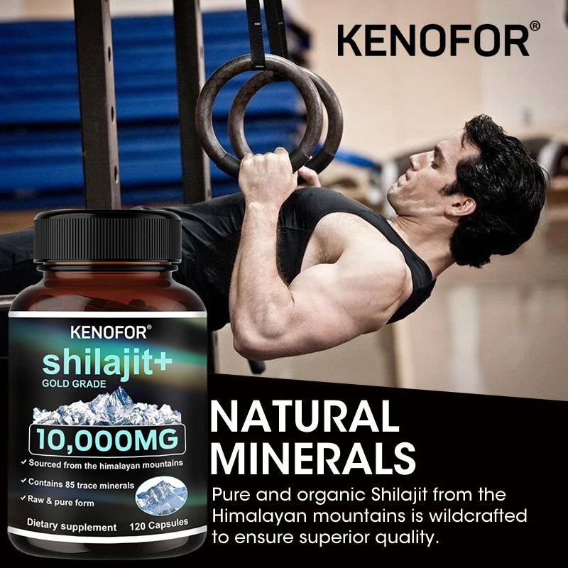 Shilajit Capsules - Increases Energy and Vitality, Supports Memory and Brain Function, , Promote Digestive Health, Non-GMO