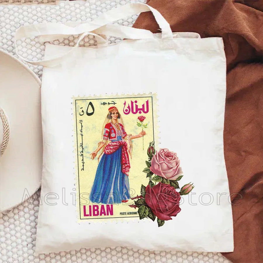Love Beirut – Lebanese Roots Canvas Shoulder Tote