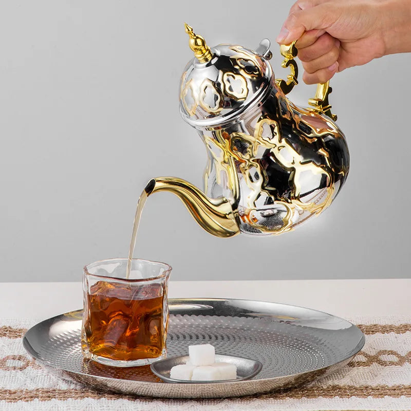 The Golden Dallah – Stainless Steel Arabic Coffee Pot