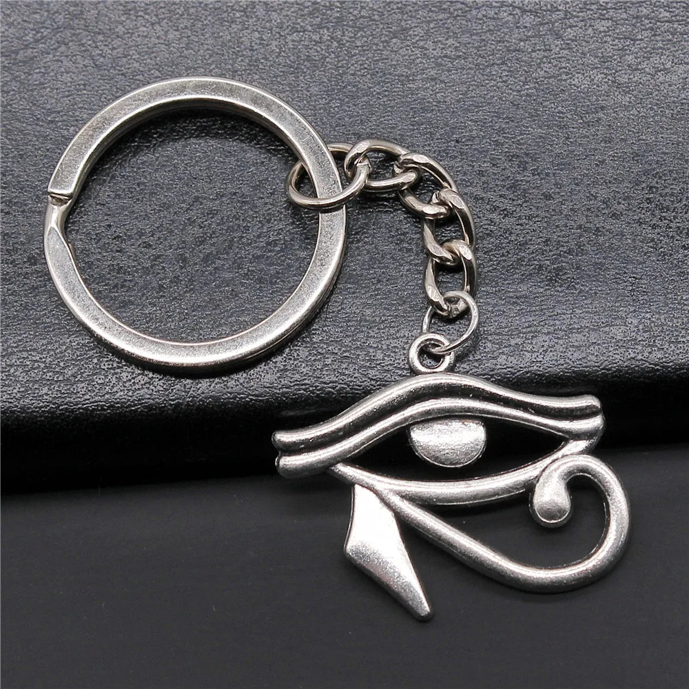 Eye of Horus & Pharaoh Keyring – Egyptian Charm, Creative Gift Accessory