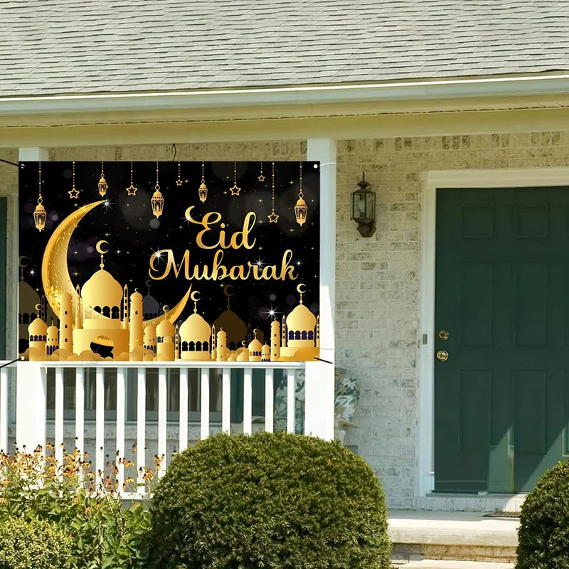 2026 Eid & Ramadan Backdrop Ramadan Kareem Eid Mubarak Party Photography Background Islamic Muslim Party Supplies Eid Al-fitr