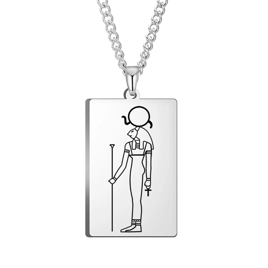 Ancient Egyptian Heritage Pendant – Stainless Steel Necklace of the Pharaohs