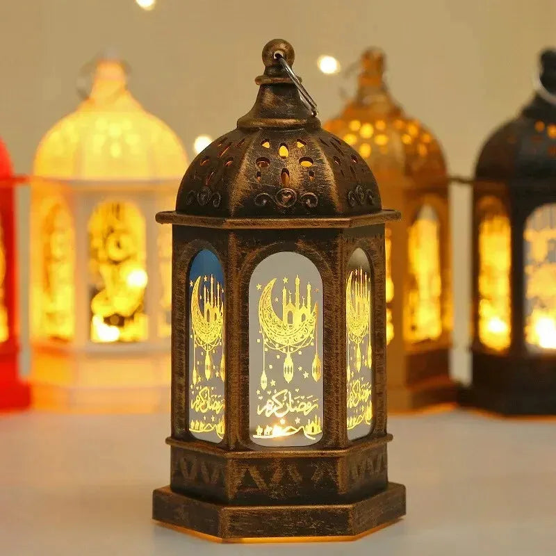 LED Ramadan Lantern Decorations Islamic Muslim Party Decorations Ramadan Wind Lanterns Holiday Decorations Party Gifts