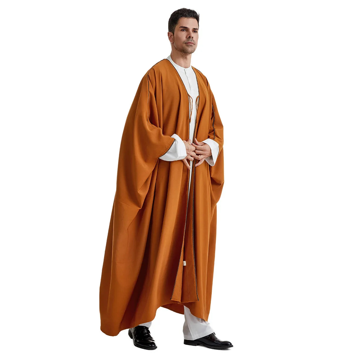 Ramadan Djellaba Eid Abayas Prayer Kaftan Men Muslim Open Abaya Turkey Arabic Cardigan Robe Morocco Jubba Thobe Islam Dishdasha