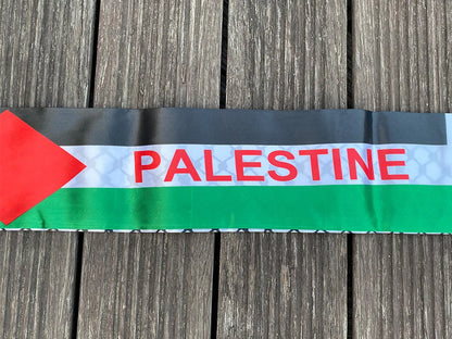 xvggdg   14*130cm   Palestine flag Custom Scarf palestine national day Scarf Printing Satin Palestinian Scarf