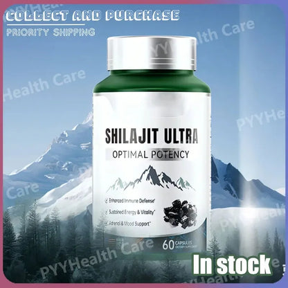 Shilajit with Naturally Fulvic Acid & L-Arginine Himalayan Shilajits for Extra Power Immune Support Shilajit for Men Women
