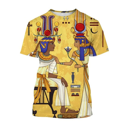 Anubis 3D T-Shirt – Ancient Egyptian Pharaoh Eye Print, Unisex Harajuku Streetwear
