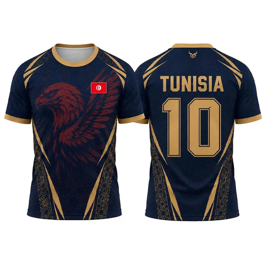 Tunisia Flag Soccer Jersey – Quick-Dry Training Uniform, Unisex O-Neck Top