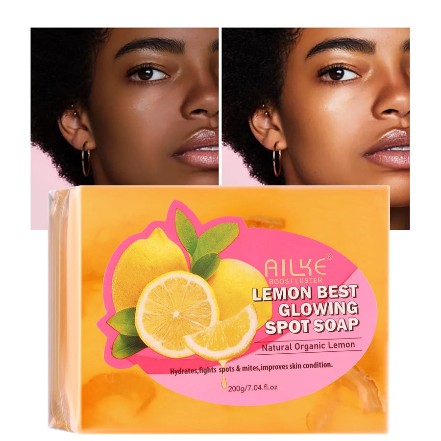 The Lemon Light – Dark Spot & Acne Remover Soap with Olive Oil (200g)