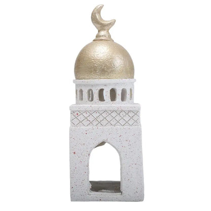 Ramadan Ornaments Resin Material Mosque Islamic Castle Statue Family Tabletop Atmosphere Decoration Architectural Table Decor
