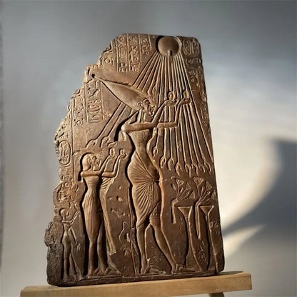 Ancient Egyptian Replica Collection – Statue, Relief Art & Jewelry Decor Set