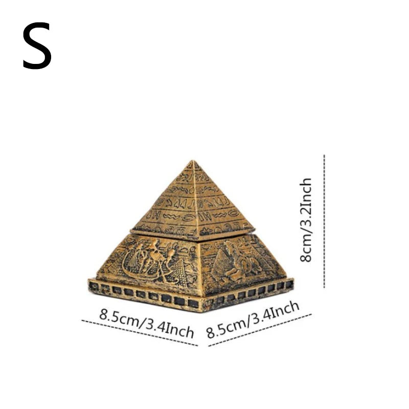 Egyptian Pyramid Aromatherapy Candle Stand – Detachable Resin Ornament