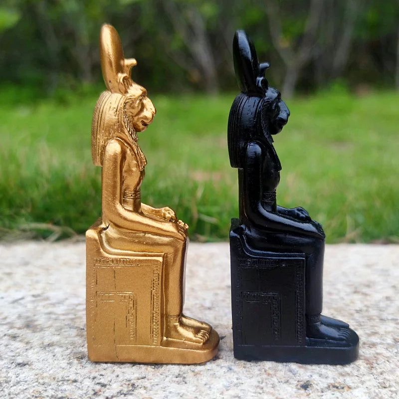 Ra Sun God Resin Statue – Pharaoh, Pyramid & Sphinx Egyptian Ornament